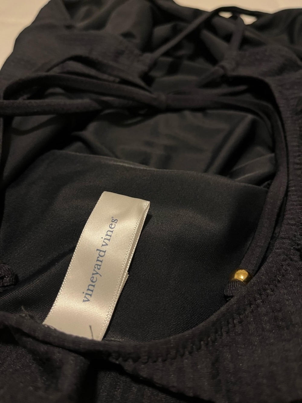 Vineyard Vines Black One-Piece Swimsuit - Picture 6 of 7